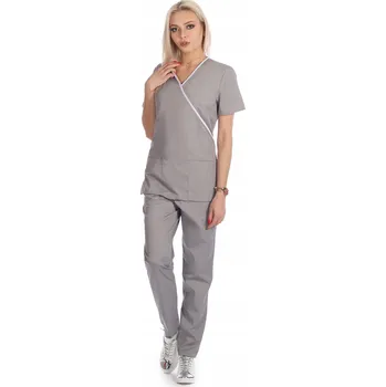 Dámský lékařský komplet s lemováním, velikost 40