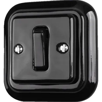 vypínač Keramický zvonkový vypínač ANTICA retro loft