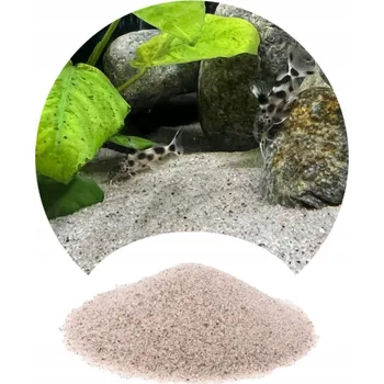 Dekorace do akvária 8 kg Křemičitý písek do akvária šedý 0,5-1 mm
