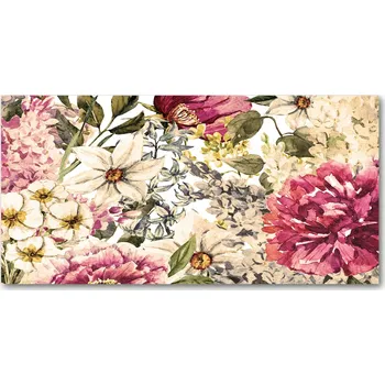 Obraz Panel do kuchyně Květinový vzor 140x70 cm + LEPIDLO