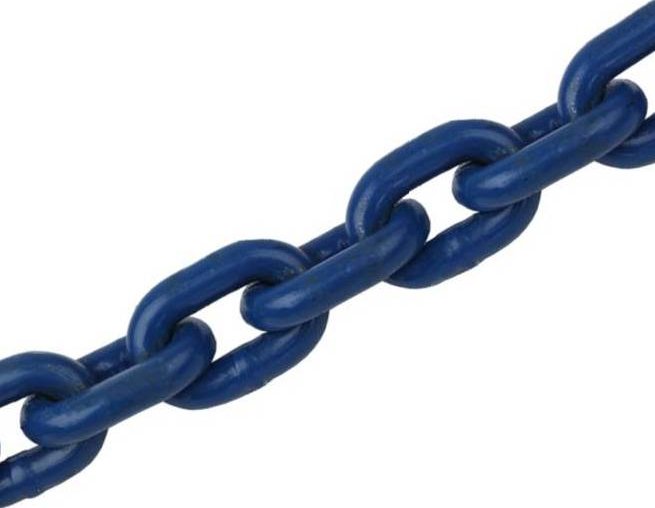 Vázací řetěz - O profil G10 modrý barvený Rozměr řetězu: 8 x 24 mm, Provedení řetězu: Barvený