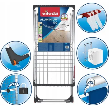 Sušák na prádlo Vileda Aluminum 100 Sušák Lehký a odolný