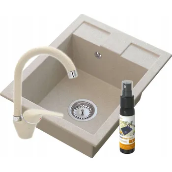 Granitový dřez Jednokomorový dřez Granitan BEST, granit béžový