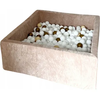 Suchý bazén Suchý bazén s míčky 400ks čtverec velvet béžový