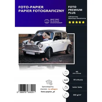 Fotopapír FOTOGRAFICKÝ PAPÍR OBOUSTRANNÝ LESKLÝ A4 300 g/m<sup>2</sup> 50 Ks