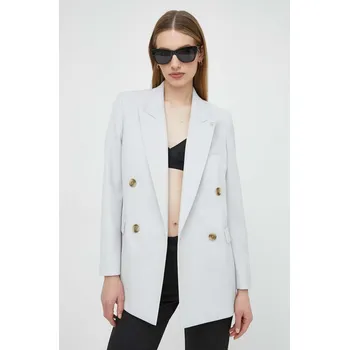 Dámské sako Vlněná bunda BOSS šedá barva, hladká, 50520760 90X, vel. 38