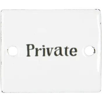 Domovní cedule IB Laursen Smaltovaná cedulka Private