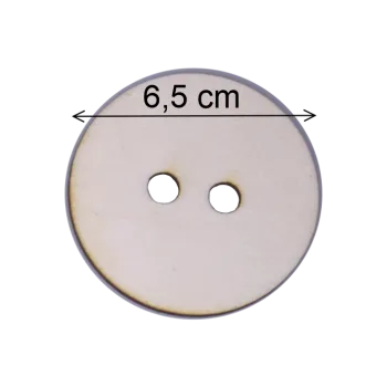 Dřevěná hračka Knoflík dek. 65mm kruh 30 ks 0042-98