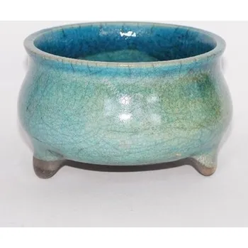 Aroma lampa Kadidelnice keramická, RAKU miska III./tyrkysová