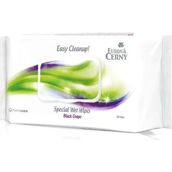 Univerzální čisticí prostředek Eurona Black Grape Easy Cleanup! Speciální vlhčené ubrousky pro snadný úklid 40 ks