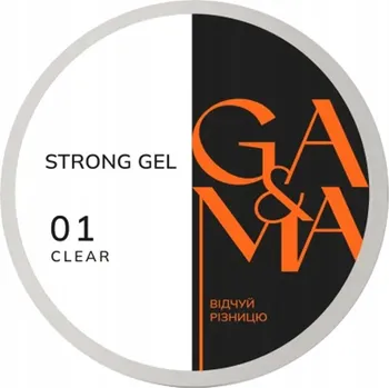 Lak na nehty Gel pro prodloužení nehtů GA&MA STRONG 001 Clear 30 ml (7700334)