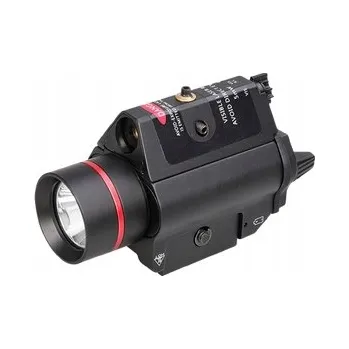 Svítilna SHADE TACTICAL Kompaktní taktická svítilna 1000Lm červený Laser na pistoli