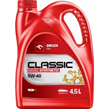 Motorový olej Motorový olej ORLEN CLASSIC DIESEL SYNTHETIC 5W40 4,5L