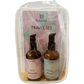 Kosmetická sada Flagolie - Cestovní sada uniserum a čisticí mléko 100 ml + kosmetická taštička ZDARMA