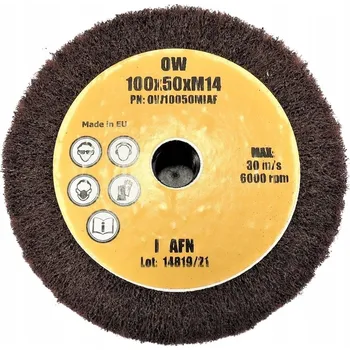 Brusný kotouč HRNÍČKOVÝ BRUSNÝ KOTOUČ Z NETKANÉ TEXTILIE 100x50xM14 AFN ARMES
