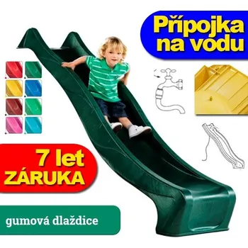 skluzavka Skluzavka Monkey´s Home s přípojkou na vodu zelená 2,90 m