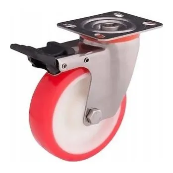Pojezdové kolečko OTOČNÁ KOLEČKA S BRZDOU fi 100 mm 220 kg NEREZOVÁ