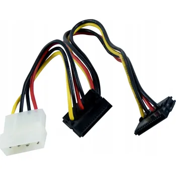 NAPÁJECÍ ADAPTÉR PŘEVODNÍK MOLEX DO 2x SATA