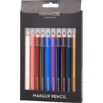 Pastelka Pastelky na líčení měkké sada 10 kusů MAX&MORE barev