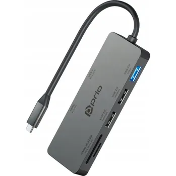 Zabezpečení domácnosti Prio Hub adaptér USB-C, HDMI, dokovací stanice