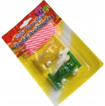 Dortová svíčka Narozeninové svíčky autíčka 2 + 6 Ks