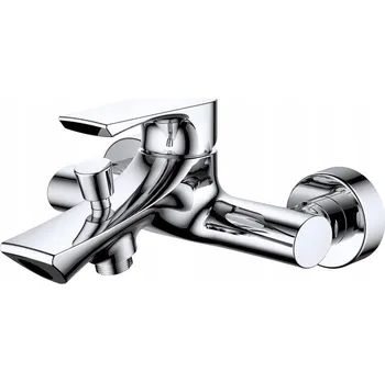 Vodovodní baterie Jednopáková nástěnná vanová a sprchová baterie Sea-Horse Art stříbrná