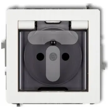 Elektrická zásuvka Bílá nástěnná Elektrická Zásuvka Karlik