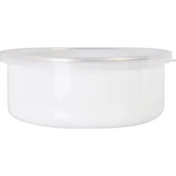 Dóza na potraviny Smaltovaná nádoba s víkem nízká - 600 ml sublimace termotransfer