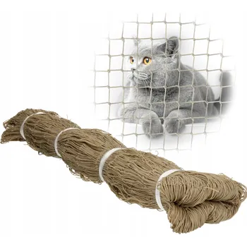 Bezpečnostní kamera Síť na balkon pro kočky 5x2 m Bezpečné kočky vyztužené drátkem 80 g + UV