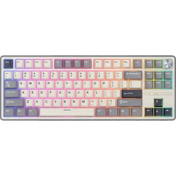 Klávesnice Mechanická klávesnice RK R87 Pro Half Grey - Modré spínače