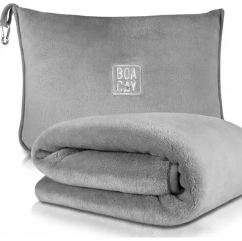 Prostěradlo Deka BOACAY polyester 100 cm x 160 cm šedá