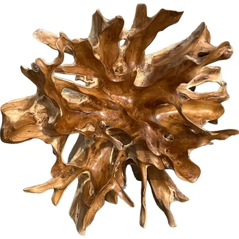 DEOKORK Teaková plastika z kořene SLUNCE II