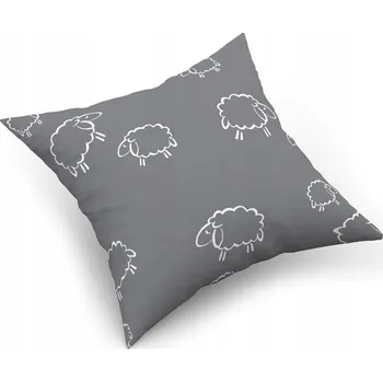 Povlak na polštářek Povlak na polštářek "jasiek" 40x40 cm, 100% Bavlna, Ovečky šedé