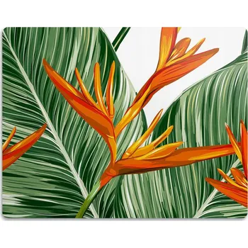 Obraz Ochranná podložka pod misky Palmové listy 90x60 cm
