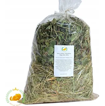 Krmivo pro hlodavce Seno s meduňkou - Loukový Chill, pro hlodavce, králíky, zvířata; 500g
