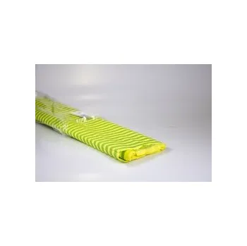 Krepový papír Krepový papír-role- Zelený pruh na žlutém 0,5x5m 0085