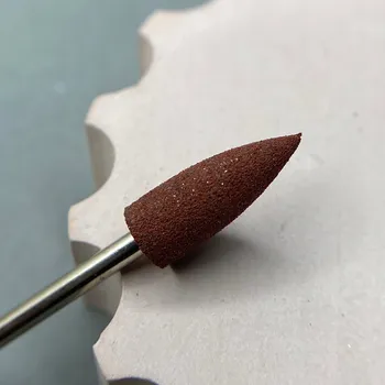 Pouzdro na mobilní telefon Gumový lešticí fréz DIVNA 240 grit Malý hnědý na nehty