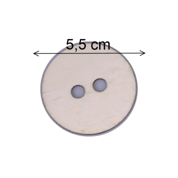 Dřevěná hračka Knoflík dek. 55mm kruh 30 ks 0042-99