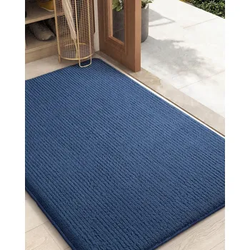 Rohožka Rohožka před dveře 80 x 120 cm Protiskluzová Absorpční Tmavě modrá