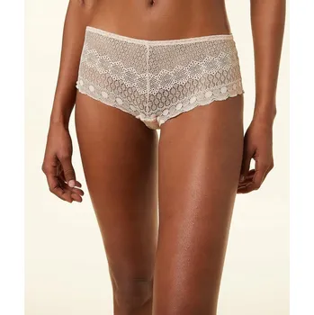 Kalhotky ETAM SVĚTLE RŮŽOVÉ KRAJKOVÉ KALHOTKY TYPU ŠORTKY (46)