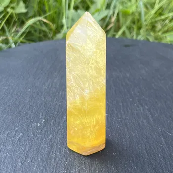 Přívěsek Špice Fluorit žlůtý | 85 mm | 81 g | Originální foto