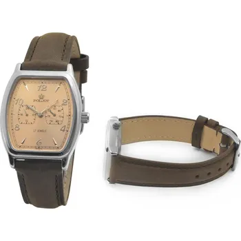 Hodinky Poljot 26668 CHAMPAGNE DEN / DATUM stříbrná