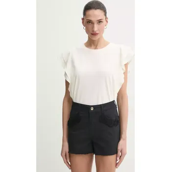 Pánské tričko Bavlněné tričko Liu Jo bílá barva, TA5178 J5904 TA5178.J5904 01X, vel. XS