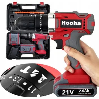 Aku Šroubovák Hooha akumulátorové napájení 21 V 21V Aku Šroubovák Udarowa 3 Funkcje Zestaw AM4