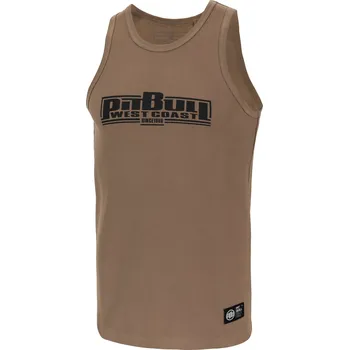 Oblečení a móda PitBull West Coast - pánské tílko BOXING 240 hnědé 3XL