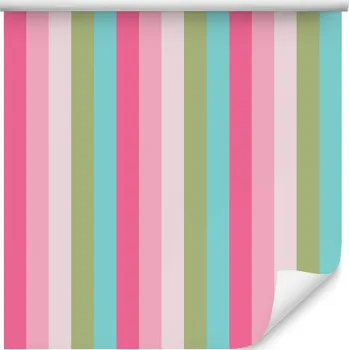 Tapeta Tapeta do obývacího pokoje, klasické barevné svislé pruhy