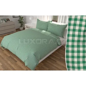 Povlečení Povlečení Kanafas zelený - 200x140 cm + 90x70 cm