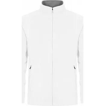 Pánská mikina Promodoro Dvojitá fleecová bunda s kontrastní podšívkou a skrytým zipem Barva: Bílá, Velikost: XL E7961