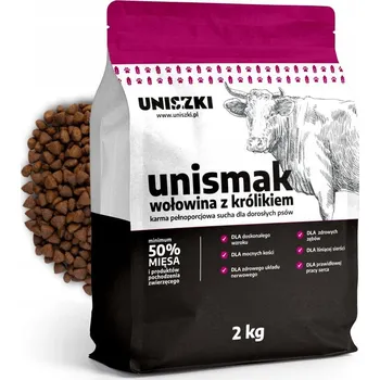 Krmivo pro psa UNISZKI UniSmak suché krmivo Hovězí s Králíkem 50% masa 2kg