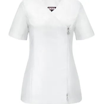 Dámská mikina Mikina dámská zdravotnická mikina na zip INES MECLO BÍLÁ M